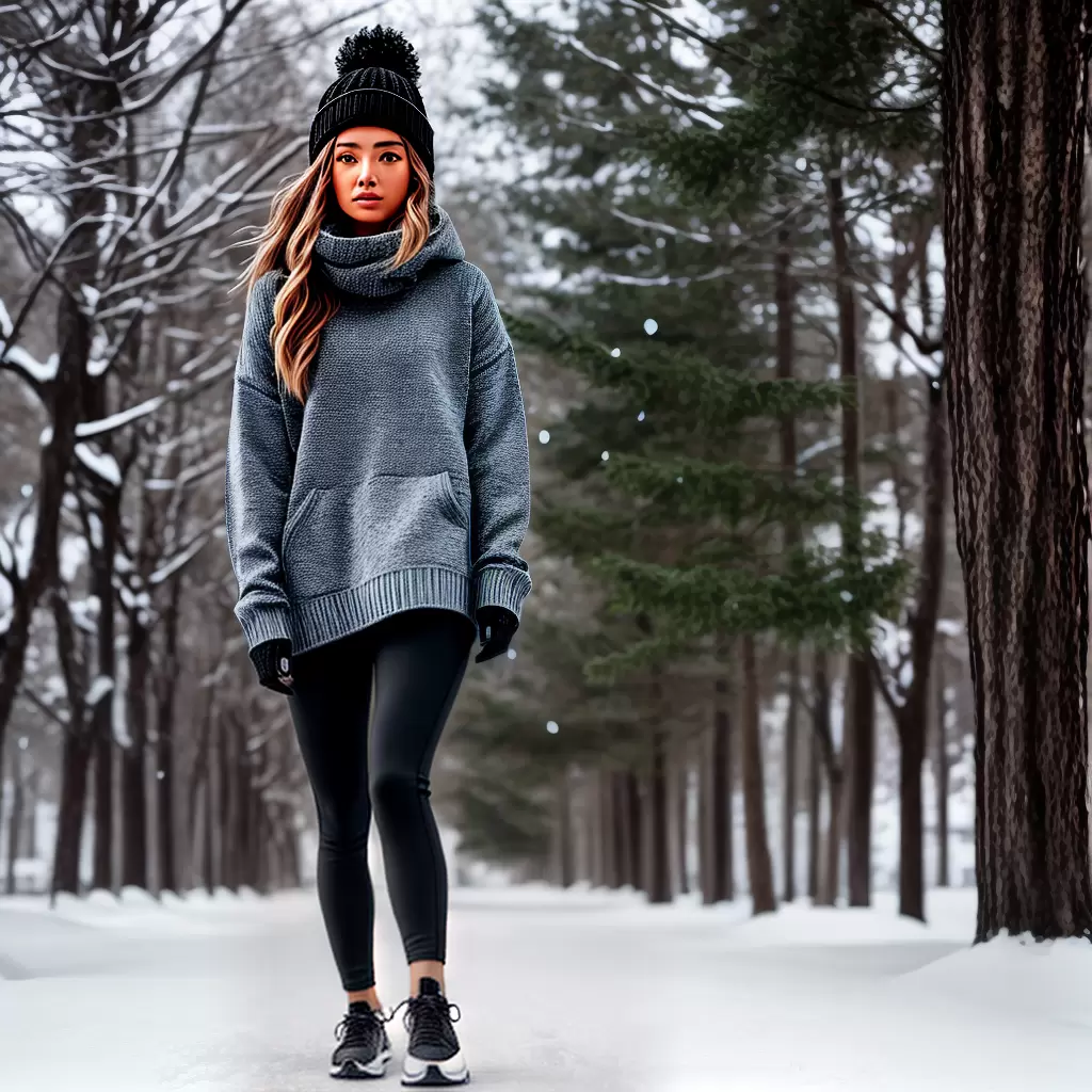 Fotos inverno sweater leggings sneakers neve Fotos inverno sweater leggings sneakers neve