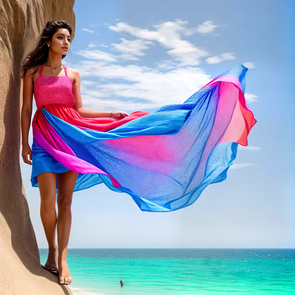 Fotos vestido verao praia cores leve