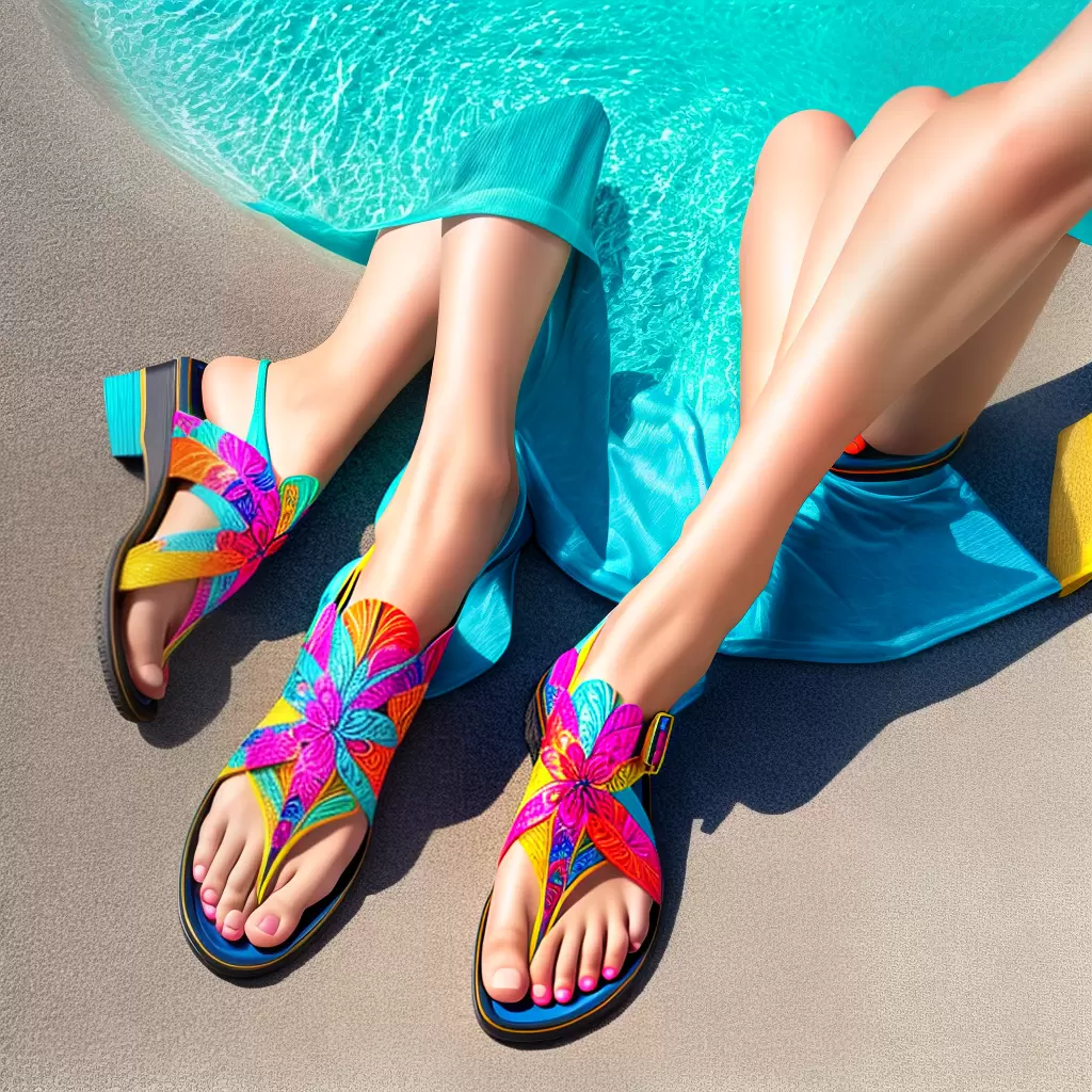 Fotos pes sandalias verao estampas Fotos pes sandalias verao estampas