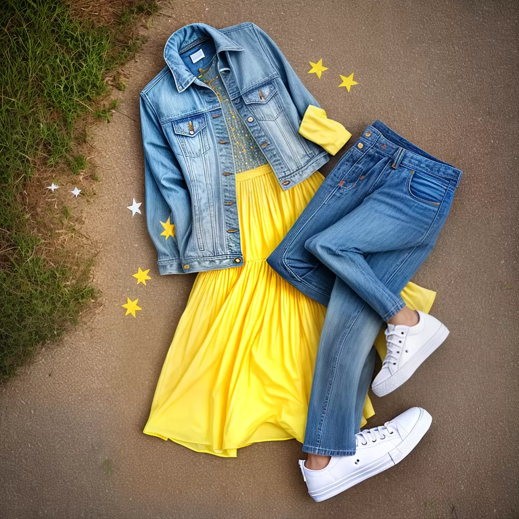 Fotos vestido estrelas branco tenis denim Fotos vestido estrelas branco tenis denim