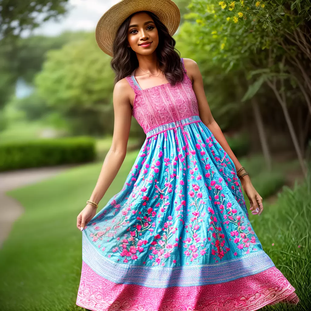 Fotos vestido verao bordado floral chic