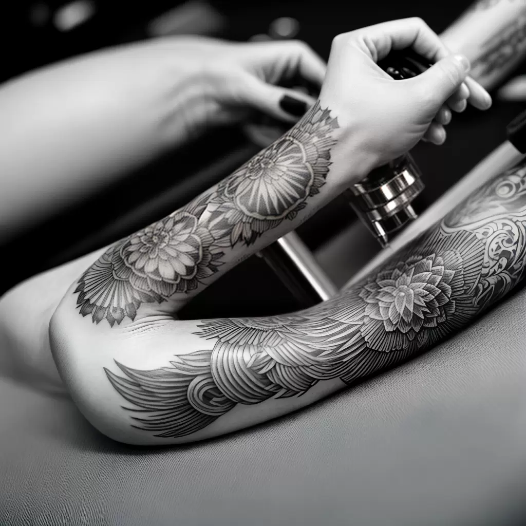 Fotos maquina tatuagem mao arte Fotos maquina tatuagem mao arte