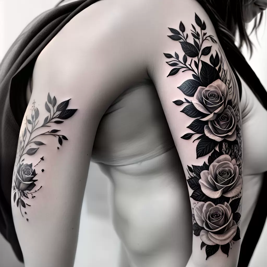 Fotos tattoo flores fita nome saudade Fotos tattoo flores fita nome saudade