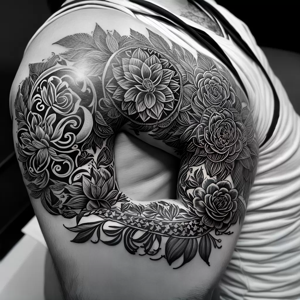 Fotos tattoo citacao mahatma gandhi floral