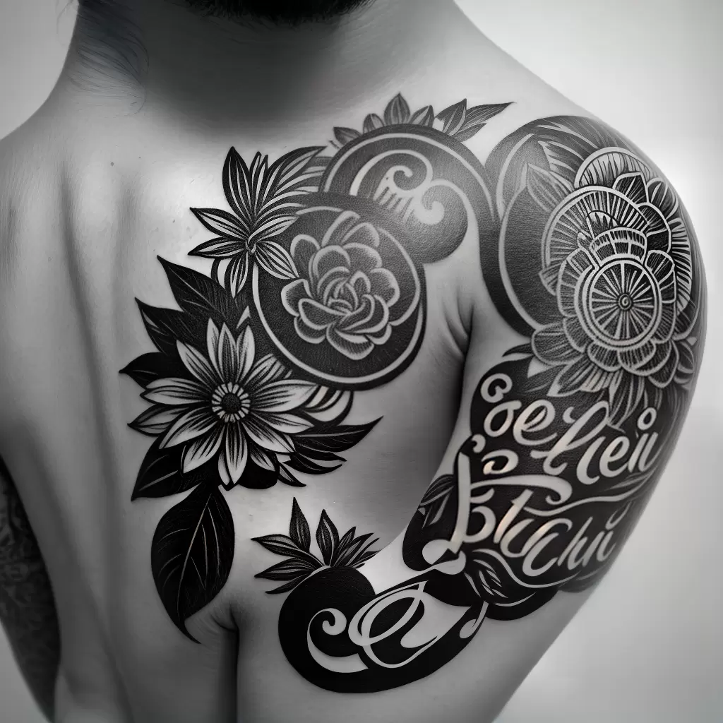 Fotos tatuagem citacao mahatma gandhi floral