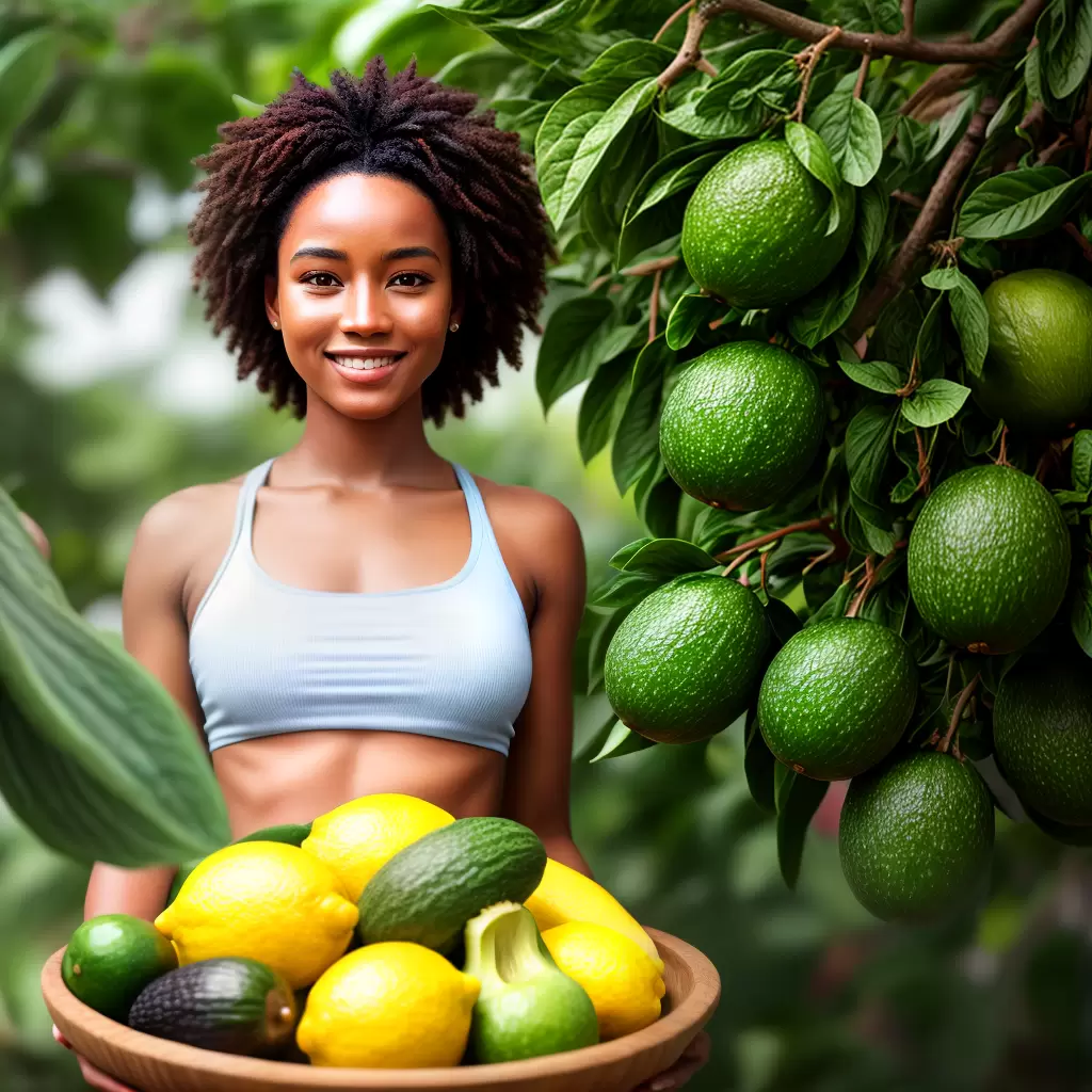 Fotos pele radiante mate frutas legumes