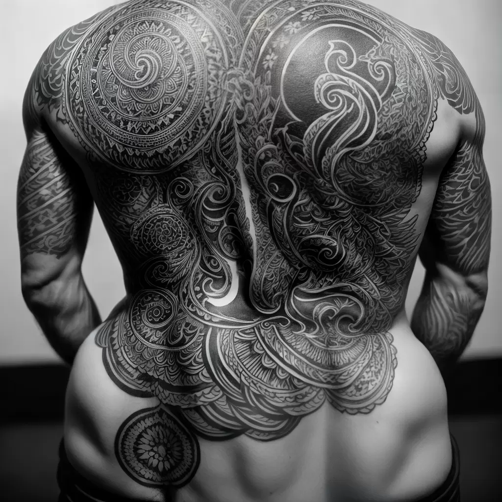 Fotos tatuagem costas deuses hindus