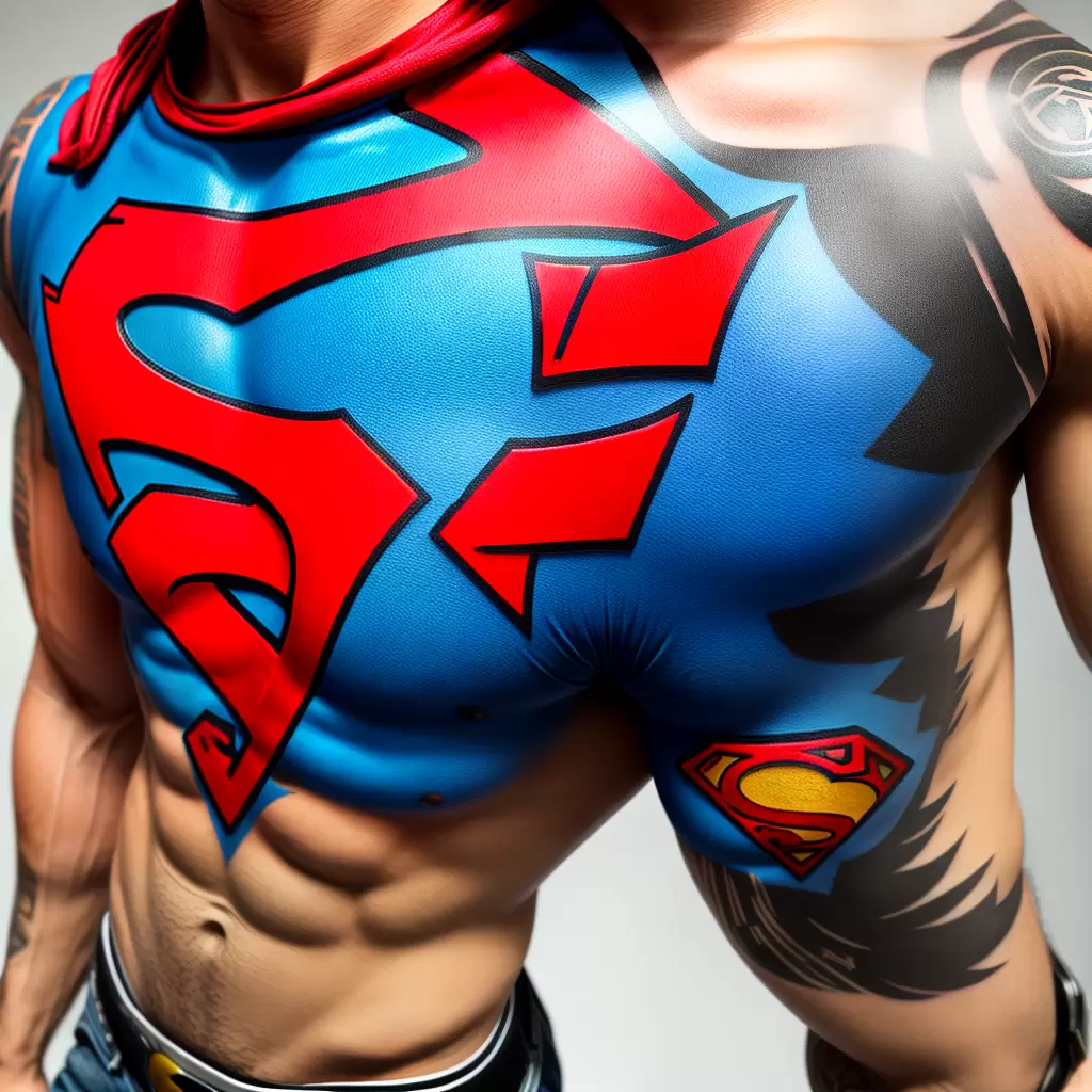 Fotos tatuagem superman braco detalhes
