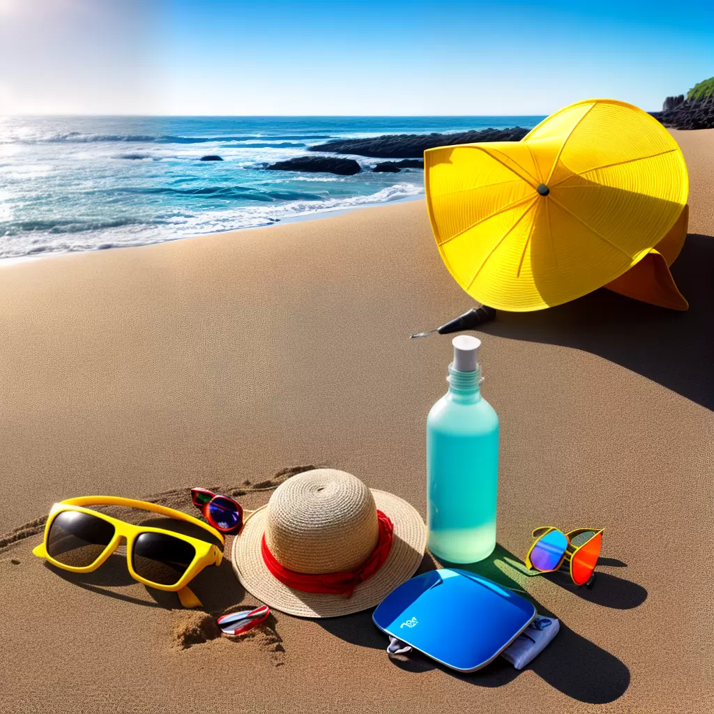 Fotos chapeu sol praia oculos protecao