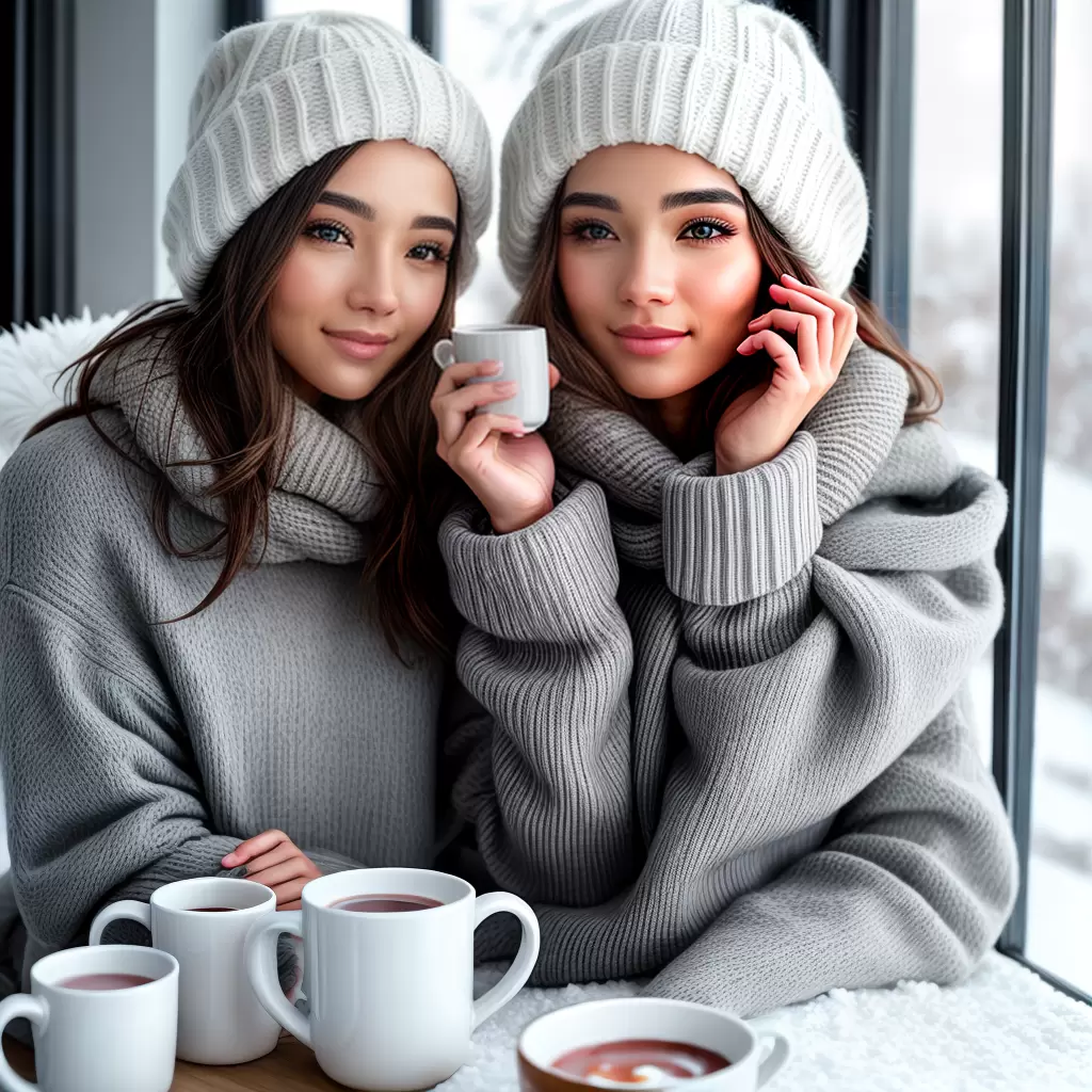 Fotos inverno lareira chocolate quente pele