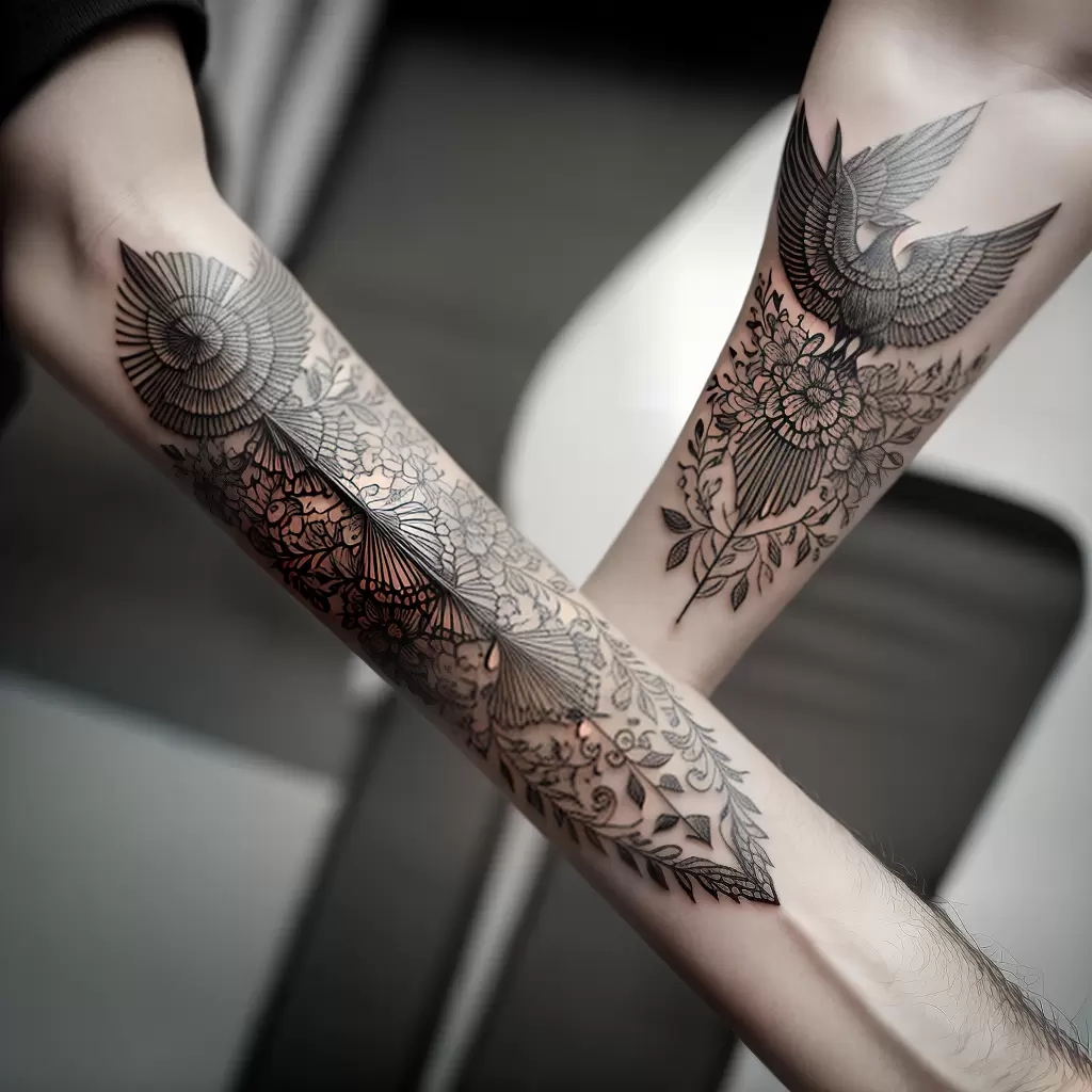 Fotos tatuagem origami passaro pulso