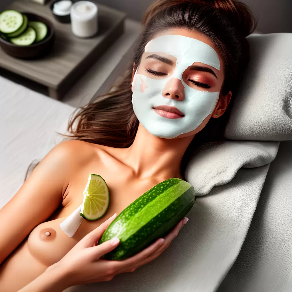 Fotos mascara facial mulher pepino spa Fotos mascara facial mulher pepino spa