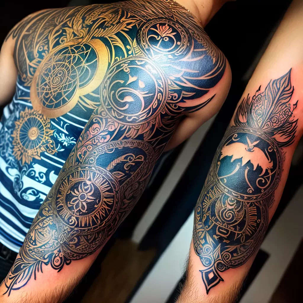 Fotos tatuagem braco zodiaco simbolos cores