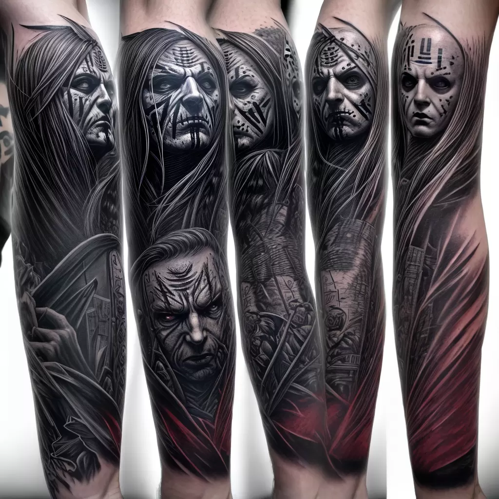 Fotos tatuagem braco personagem terror Fotos tatuagem braco personagem terror
