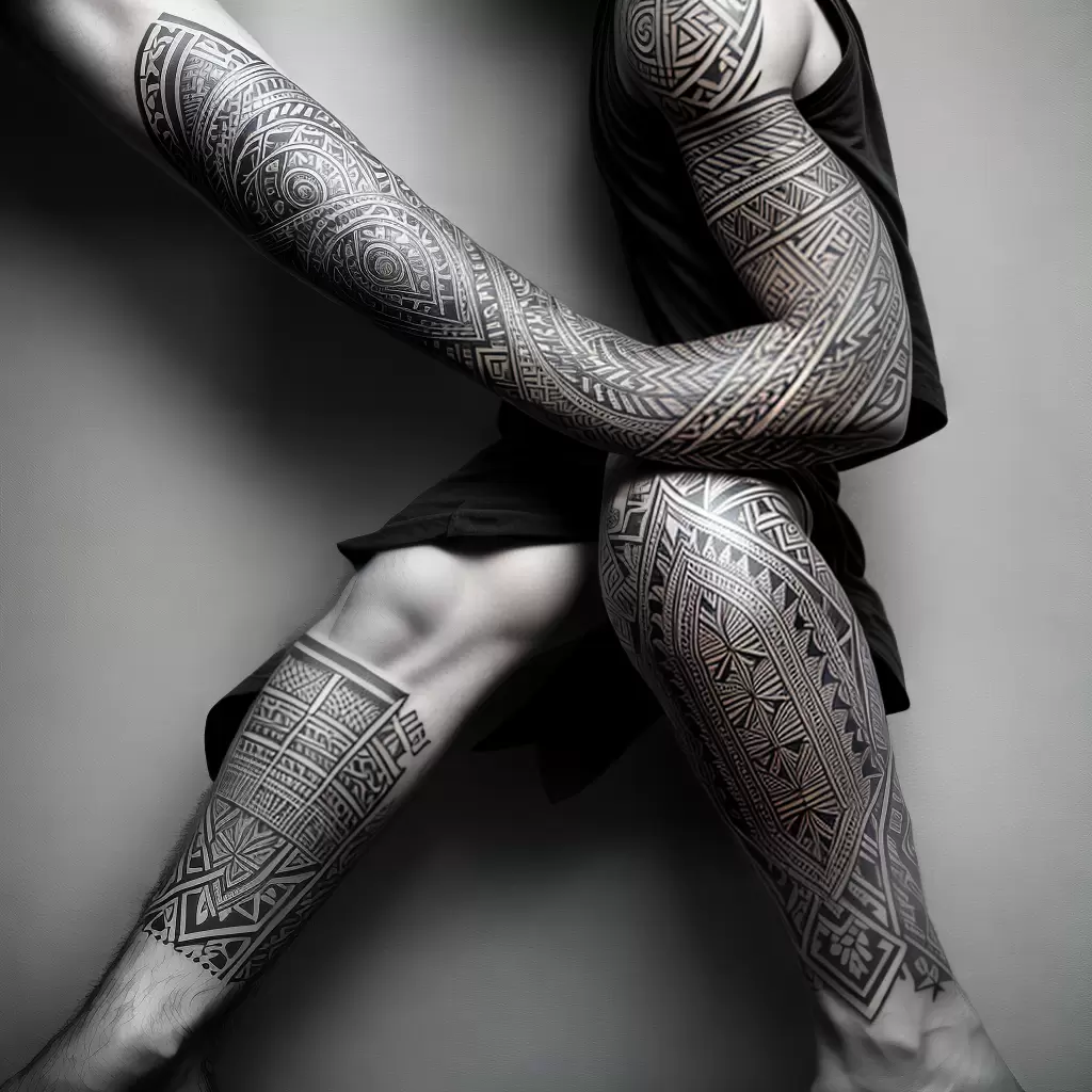 Fotos tatuagem tribal polinesia braco