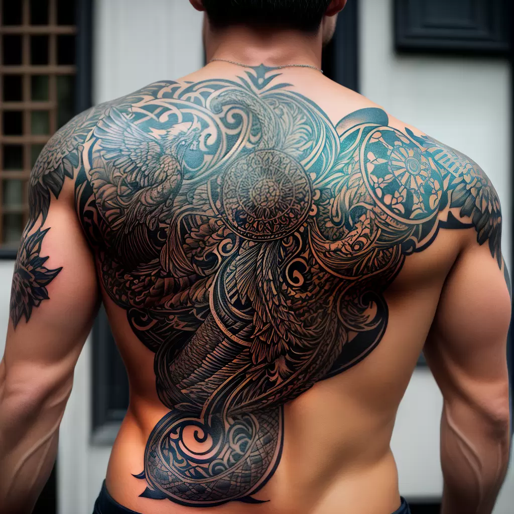 Fotos tatuagem catedral gotica cavaleiros dragoes 1