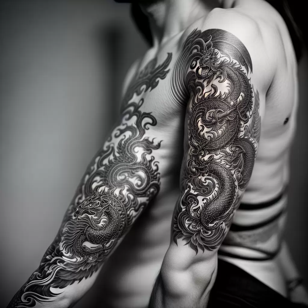 Fotos tatuagem dragao chines braco Fotos tatuagem dragao chines braco