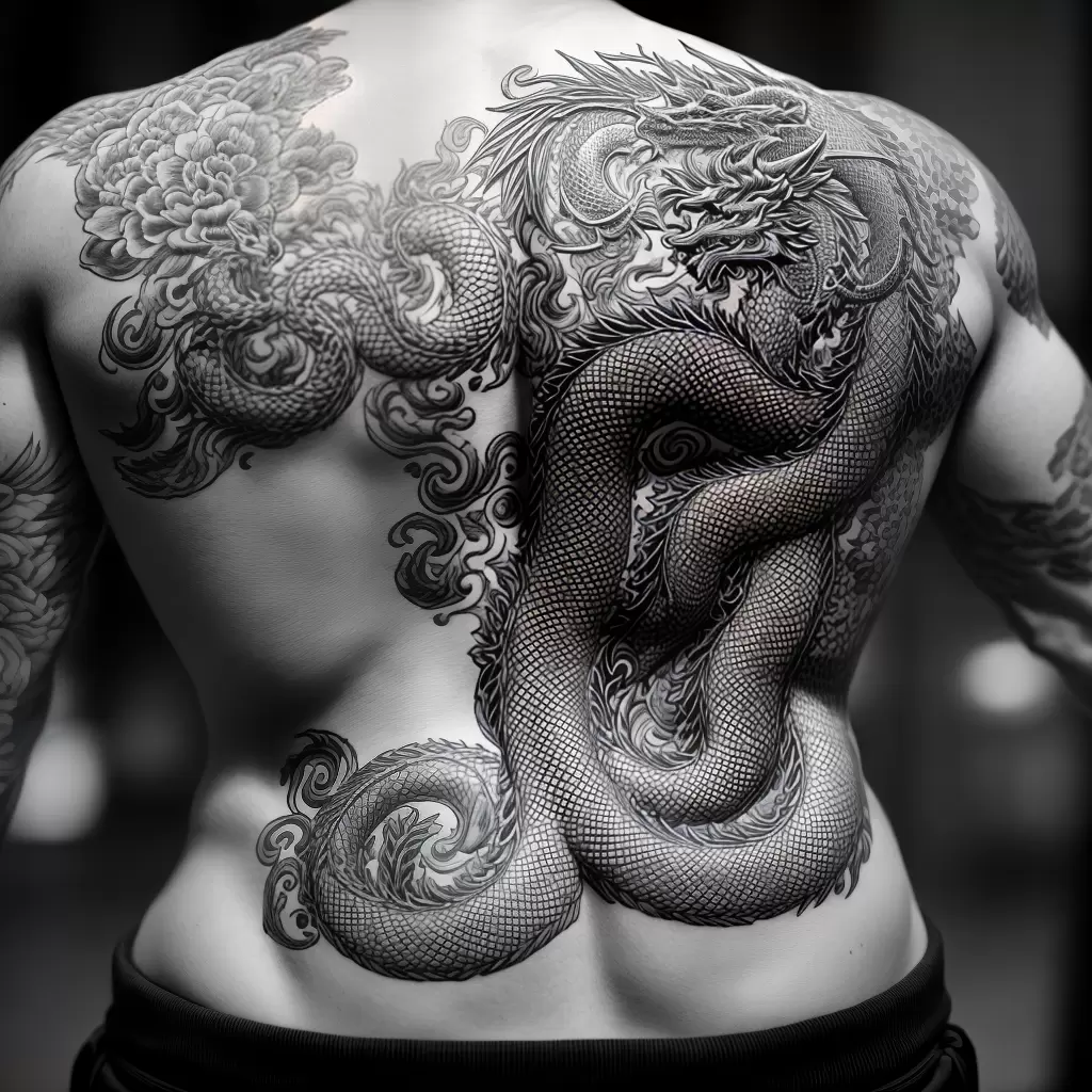 Fotos tatuagem dragao chines costas Fotos tatuagem dragao chines costas