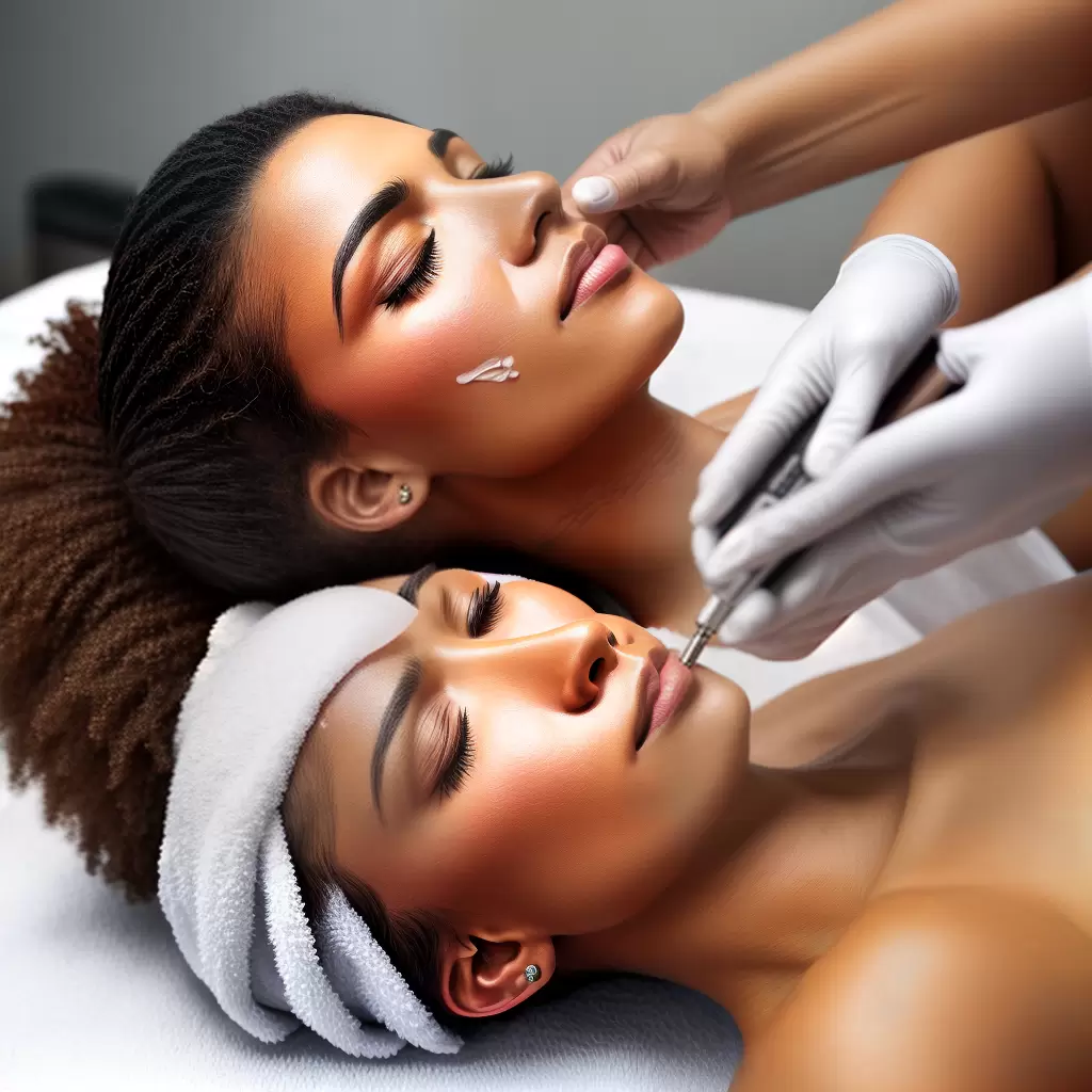 Fotos tratamento peeling quimico rosto