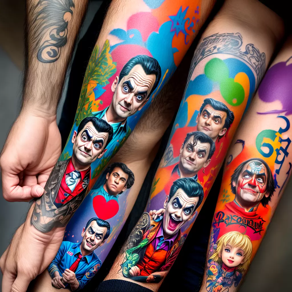 Fotos tatuagens comicas braco personagem
