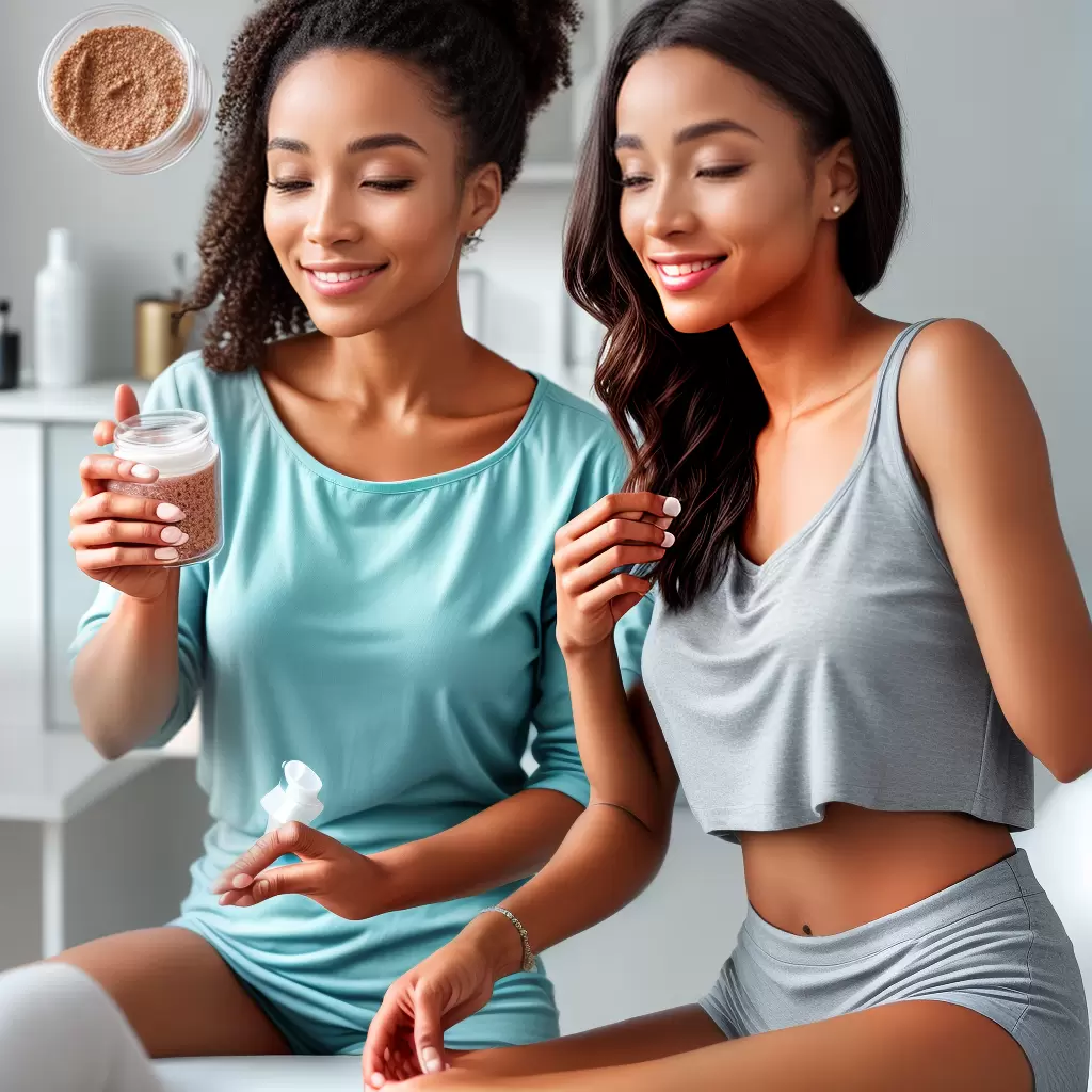 Fotos mulher pele probioticos bacterias saude