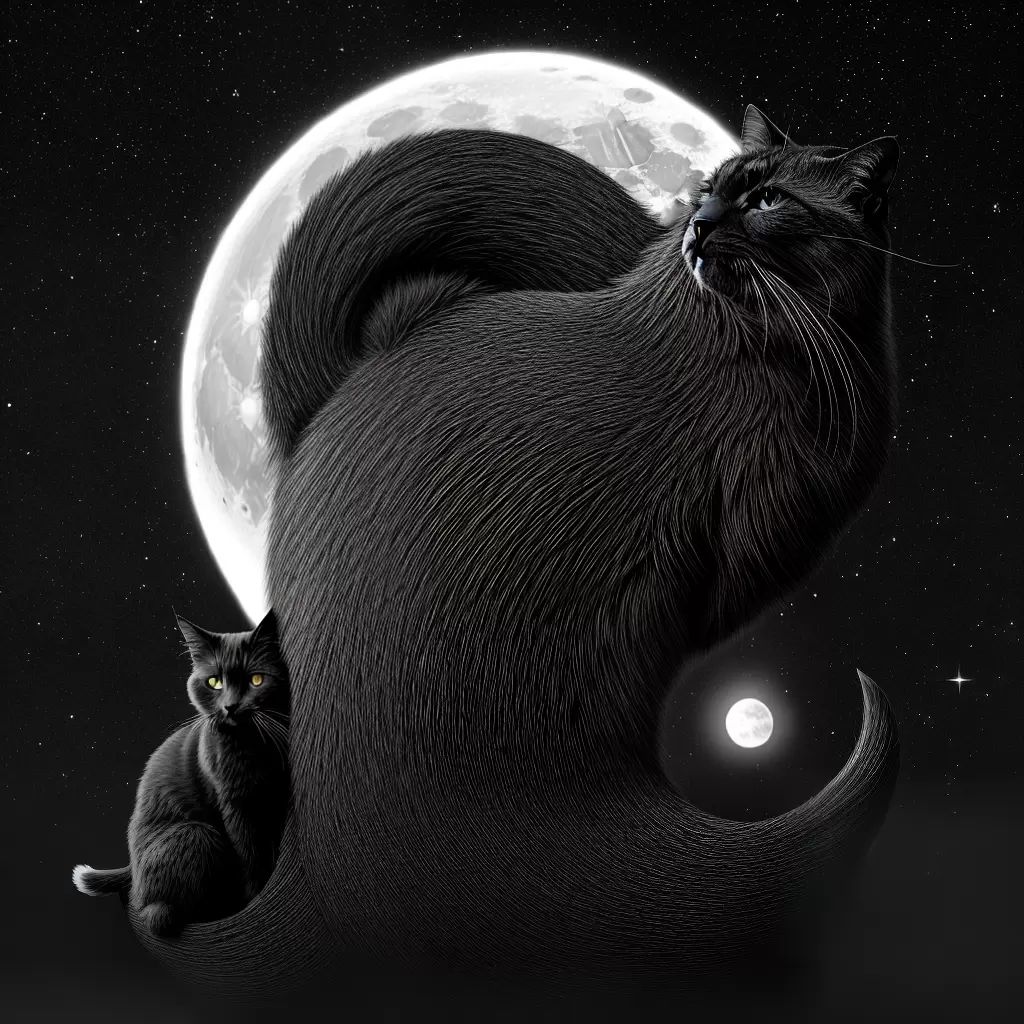 Fotos tatuagem gato lua estrelas patas Fotos tatuagem gato lua estrelas patas