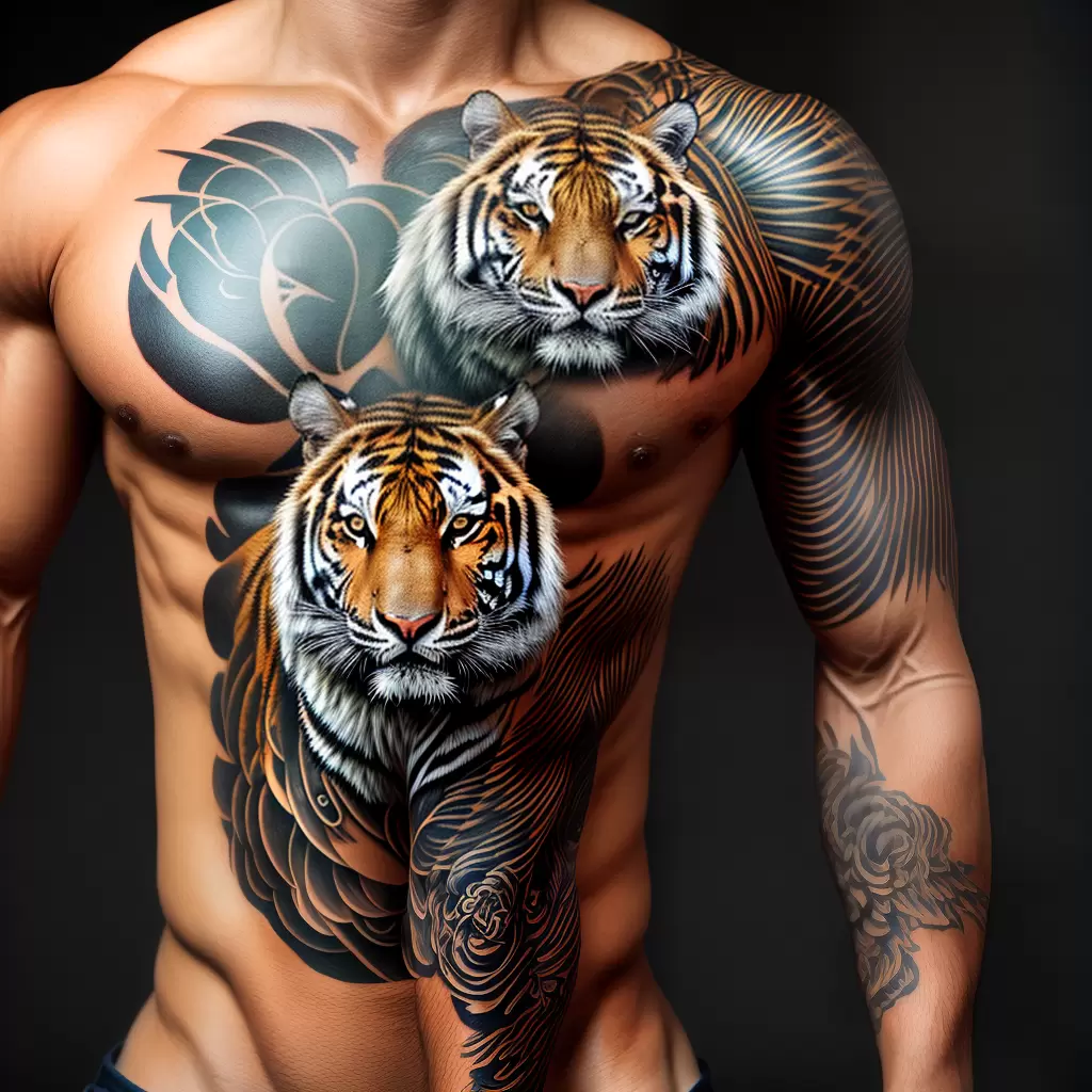 Fotos tatuagem tigre poder olhos forte