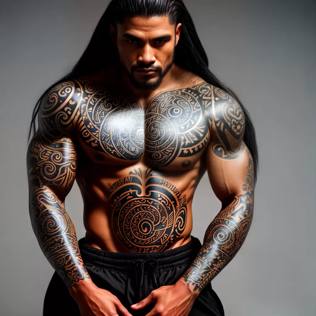 Fotos guerreiro maori tatuagem mitologia
