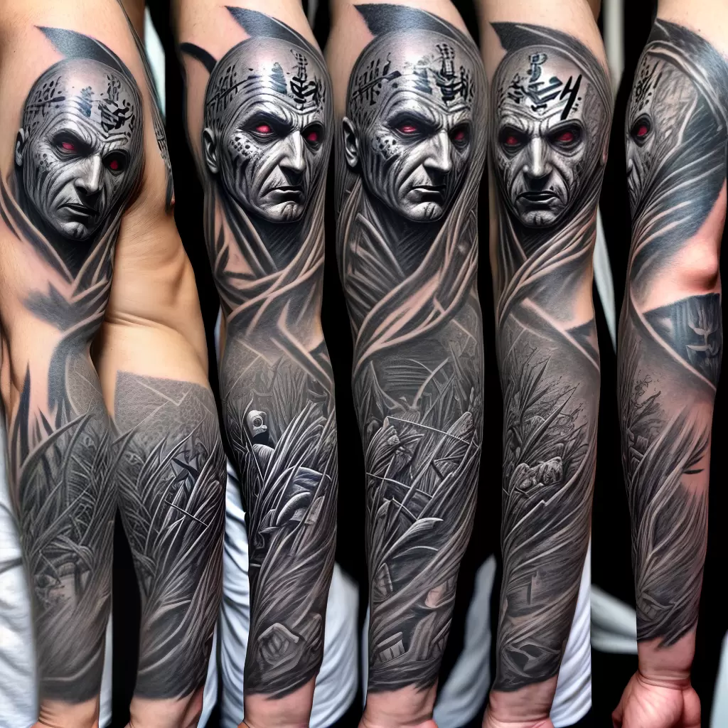 Fotos tatuagens braco personagem terror