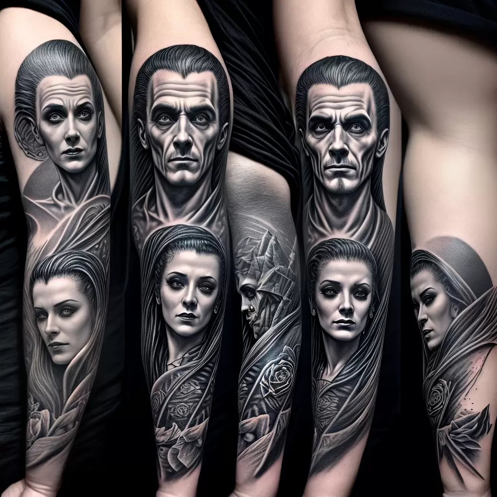 Fotos tatuagem braco classicos terror
