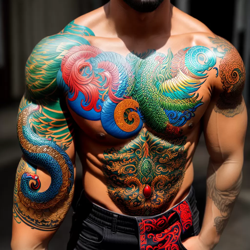 Fotos tatuagem quetzalcoatl serpente mesoamerica