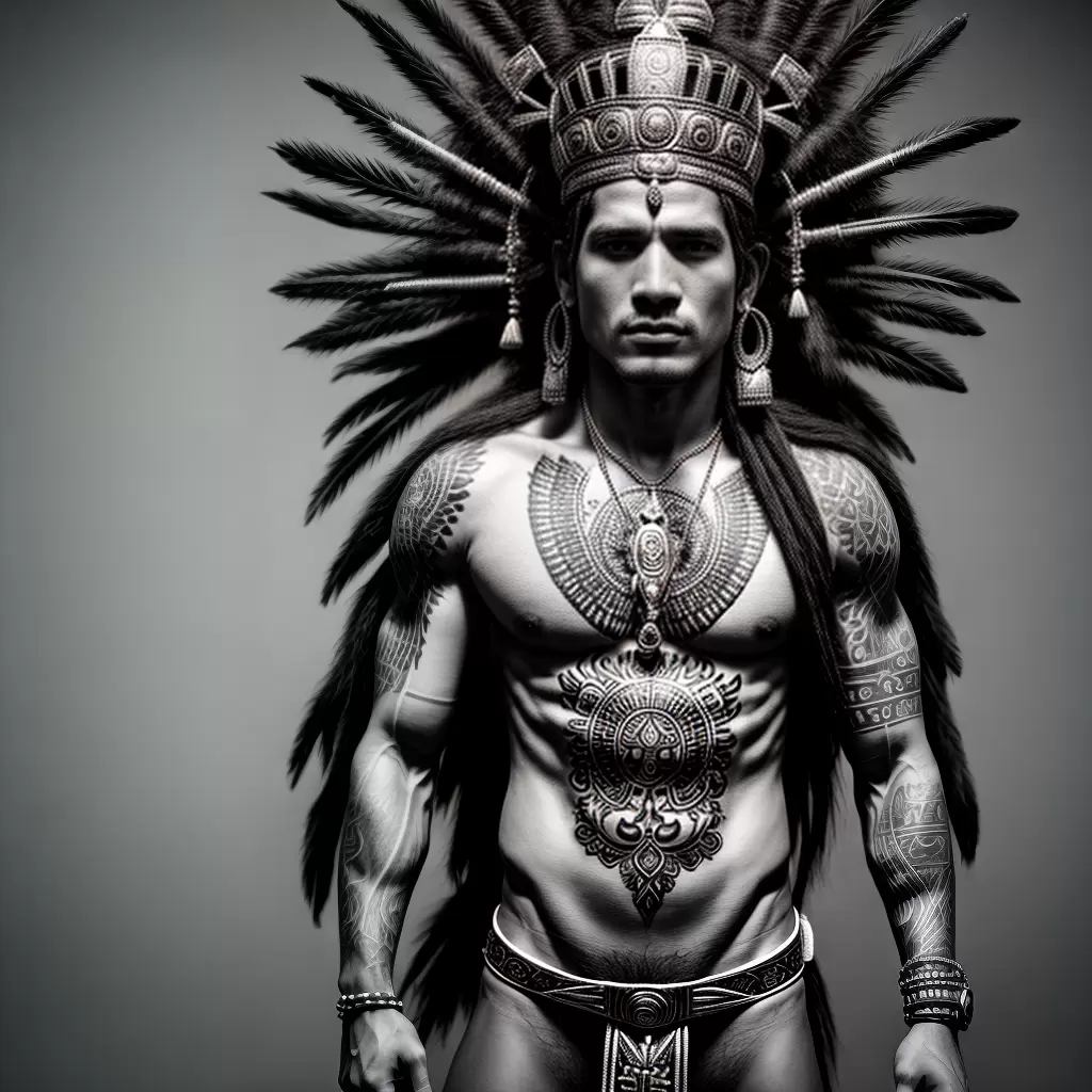 Fotos tatuagem deus inca geometrico poder