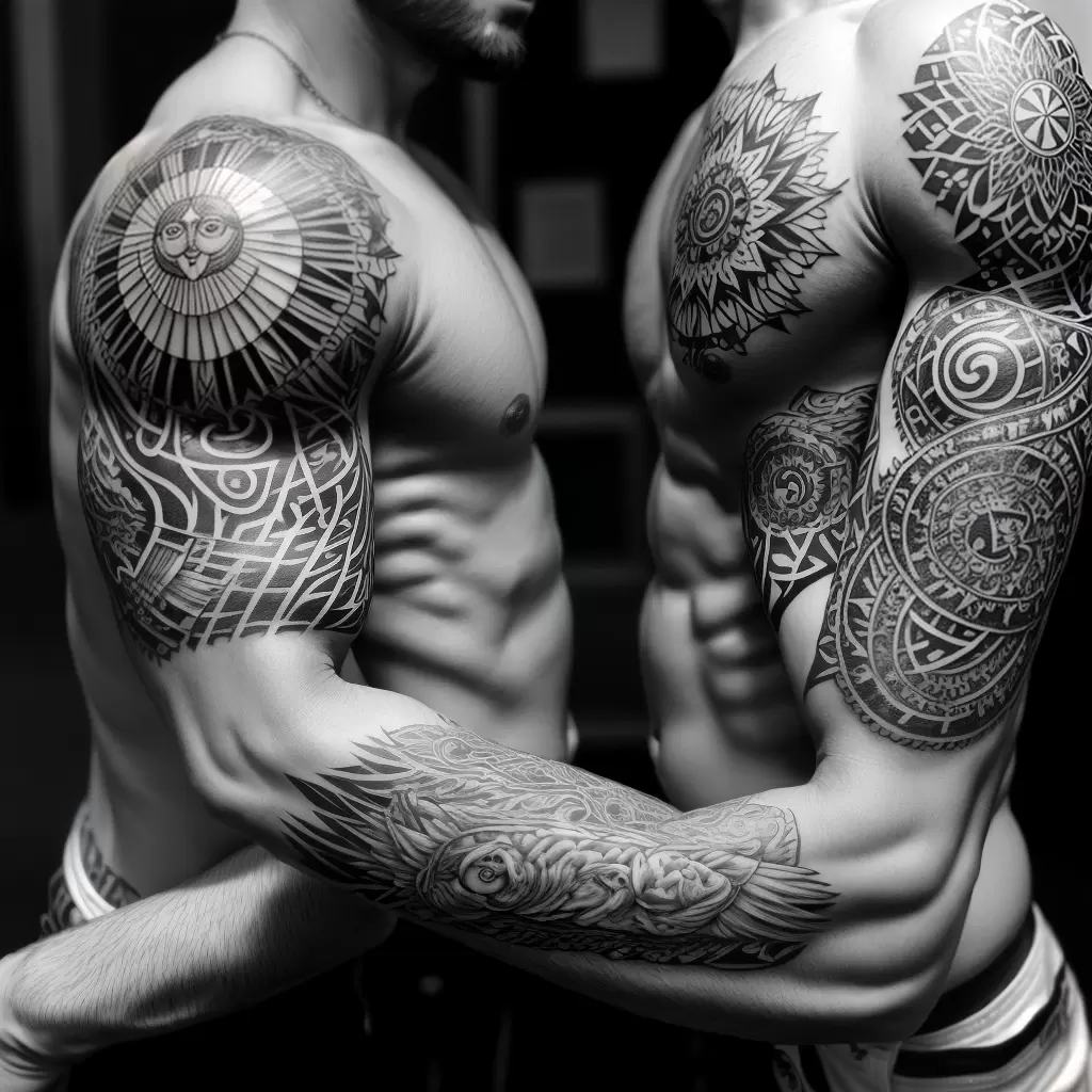 Fotos tatuagem mitologia inca braco