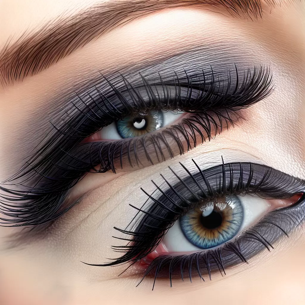 Fotos olho mulher eyeliner cores