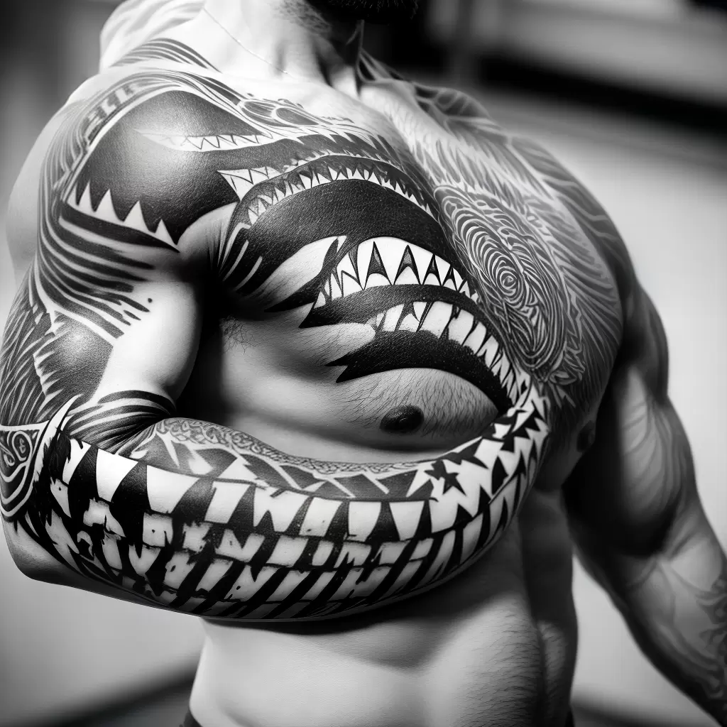 Fotos tatuagem tubarao branco braco Fotos tatuagem tubarao branco braco