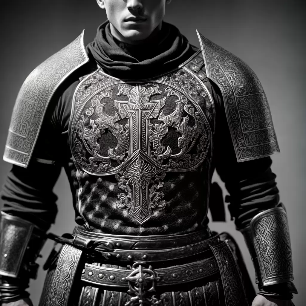 Fotos tatuagem cavaleiro medieval armor byzantino