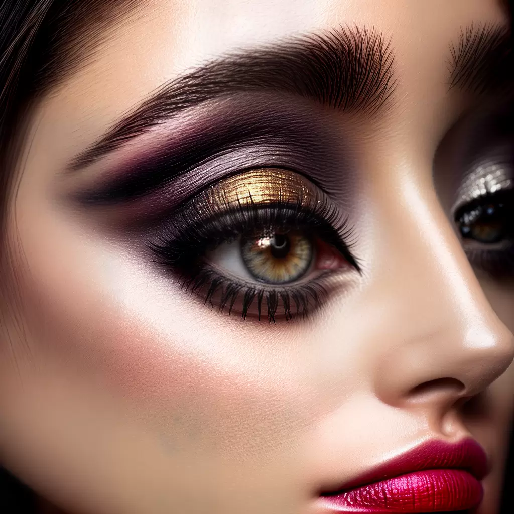 Fotos olhos modelo sombra cilios