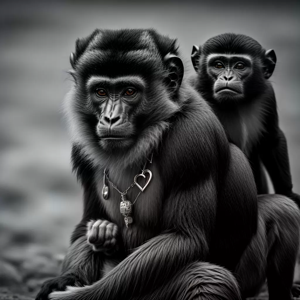 Fotos macaco tatuado preto branco Fotos macaco tatuado preto branco