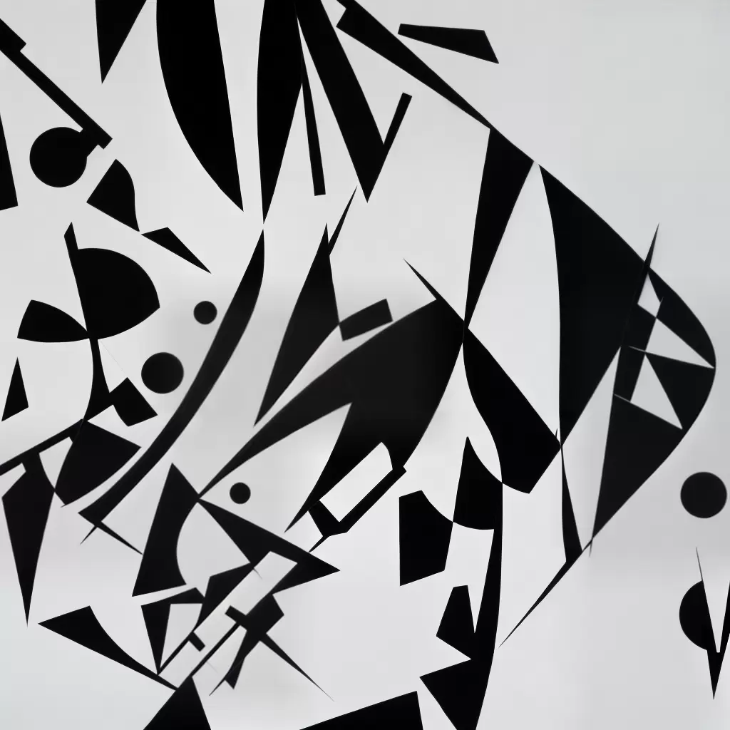 Fotos tatuagem abstrata preto branco Kandinsky Fotos tatuagem abstrata preto branco Kandinsky