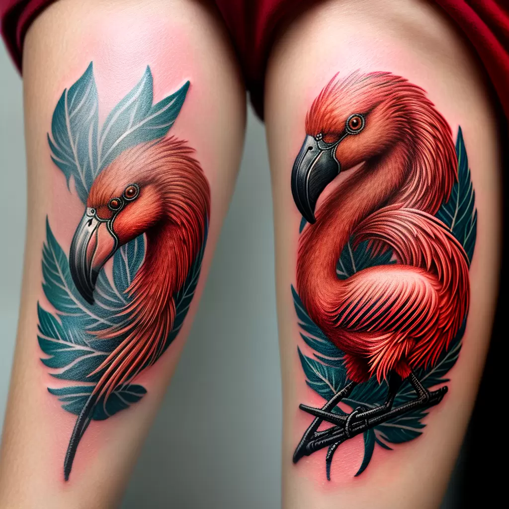 Fotos tatuagem flamingo equilibrio graca Fotos tatuagem flamingo equilibrio graca