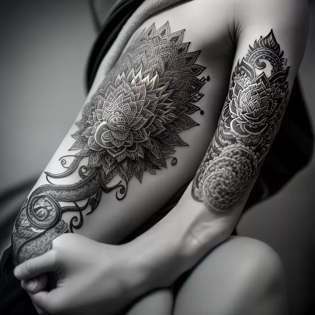 Fotos tatuagem dragao tibetano lotus Fotos tatuagem dragao tibetano lotus