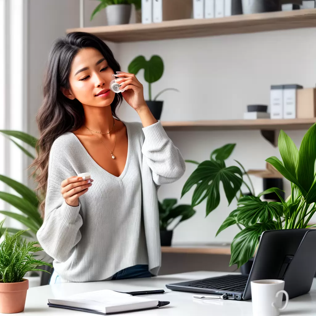 Fotos mulher cuidados pele plantas trabalho Fotos mulher cuidados pele plantas trabalho