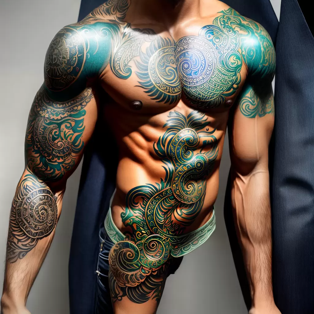 Fotos tatuagem quetzalcoatl serpente penas azteca