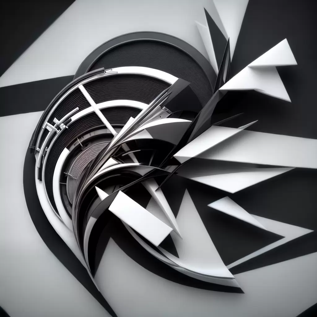 Fotos tatuagem futurista geometrica preto branco Fotos tatuagem futurista geometrica preto branco