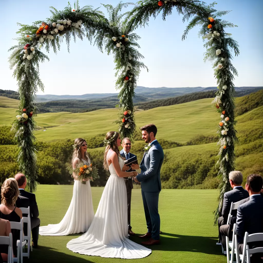 Fotos casamento ao ar livre arco madeira dreamcatchers