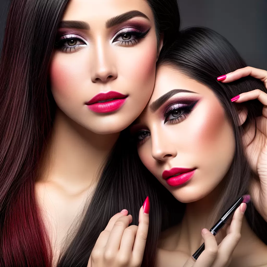 Fotos roda cores maquiadora sombra blush batom