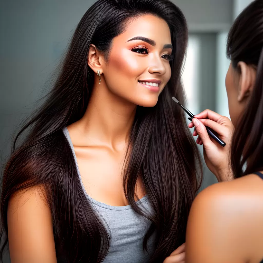 Fotos mulher maquiagem sorriso cicatriz
