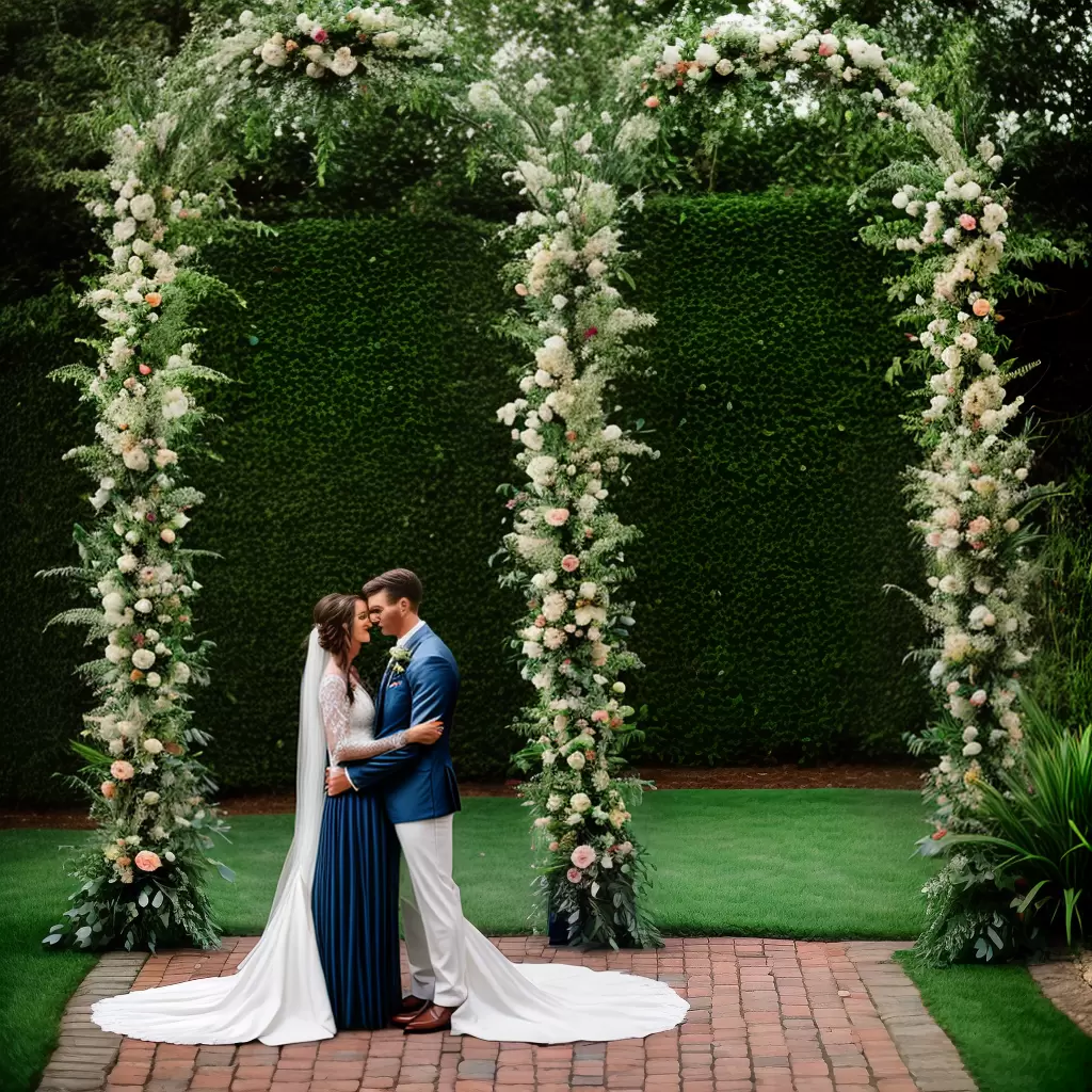 Fotos casamento jardim arco floral noivos Fotos casamento jardim arco floral noivos
