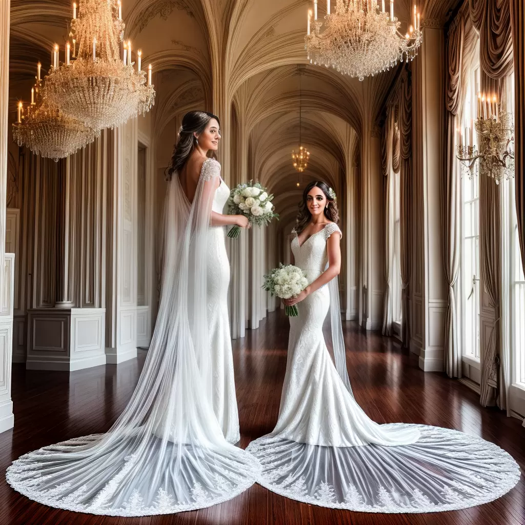 Fotos noiva capa renda rosas branco