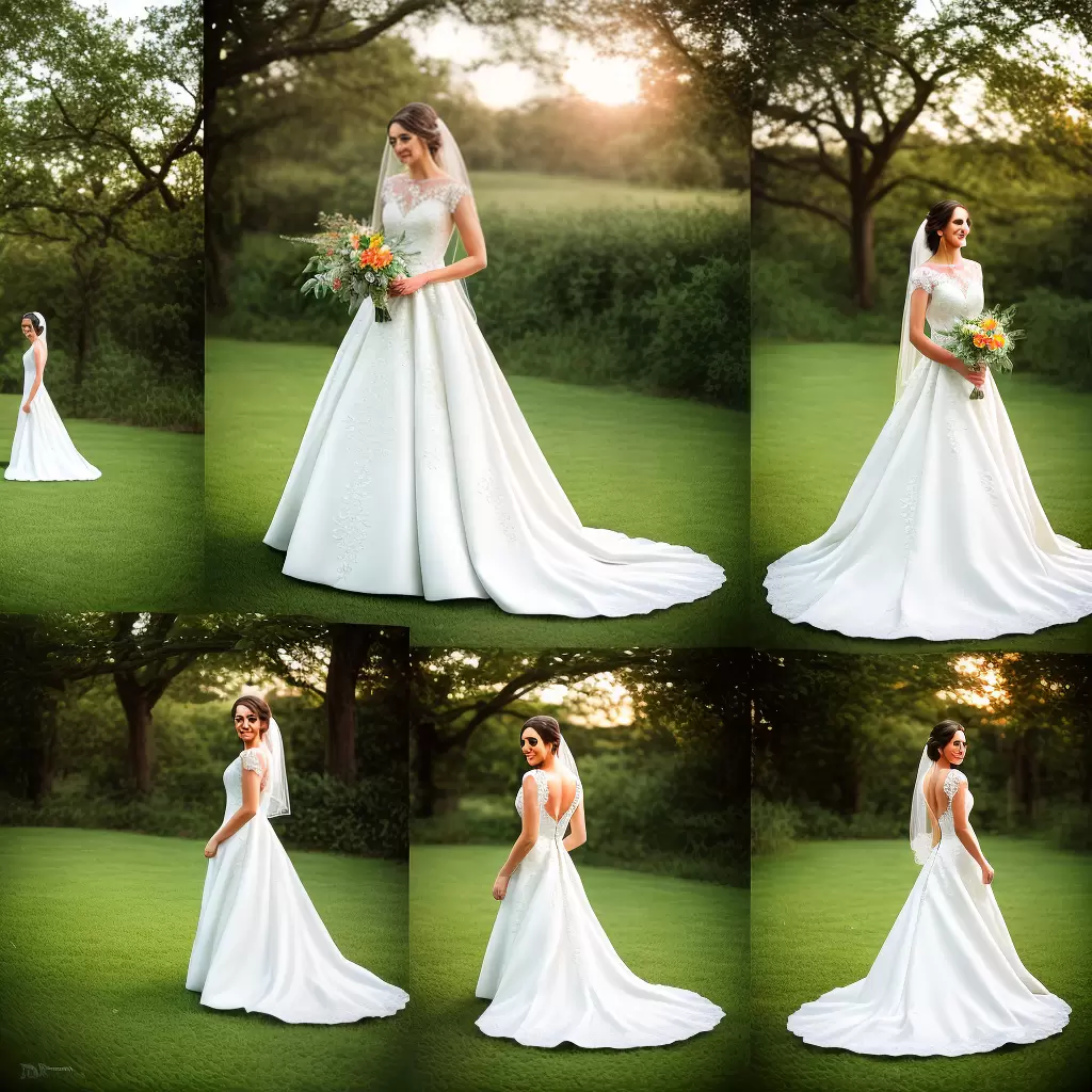Fotos noiva campo flores vestido aplique